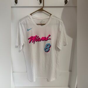 Nike Tee Shirt Miami Heat Size M- RARE
